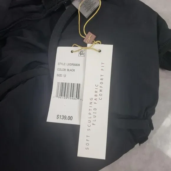 Beyond Control Swimdress Womens 12 Black One Piece Gold Grommets LXGR00839 - Picture 13 of 15